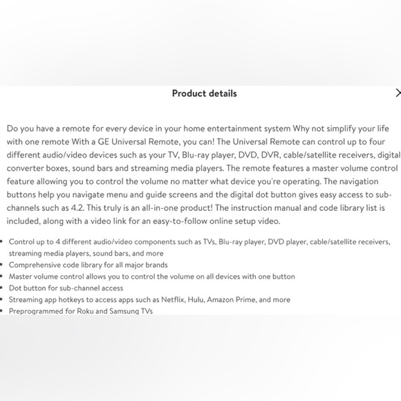 New Seal GE Universal Remote 4 Devices . - Picture 5 of 8